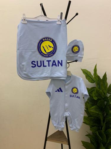 طقم مواليد بشعار النصر الجديد 2026 -متجر النجم