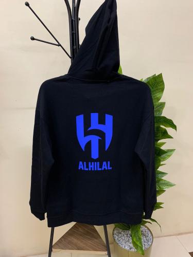 بلوفر بشعار نادي الهلال بالخلف