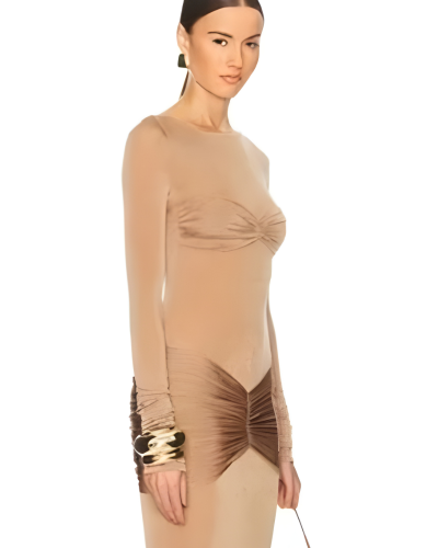 فستان سهرة ناعم بتصميم عصري وأنيق 01