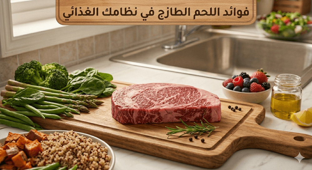 فوائد اللحم الطازج في نظامك الغذائي