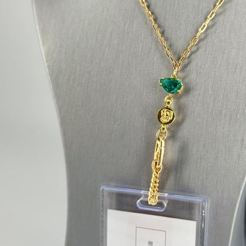 Id holder-gold&green