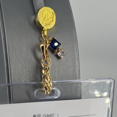 Id holderbrooch-gold&darkblue