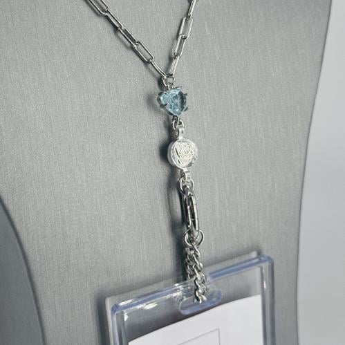 Id holder-silver&blue