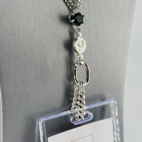Id holder-silver&black