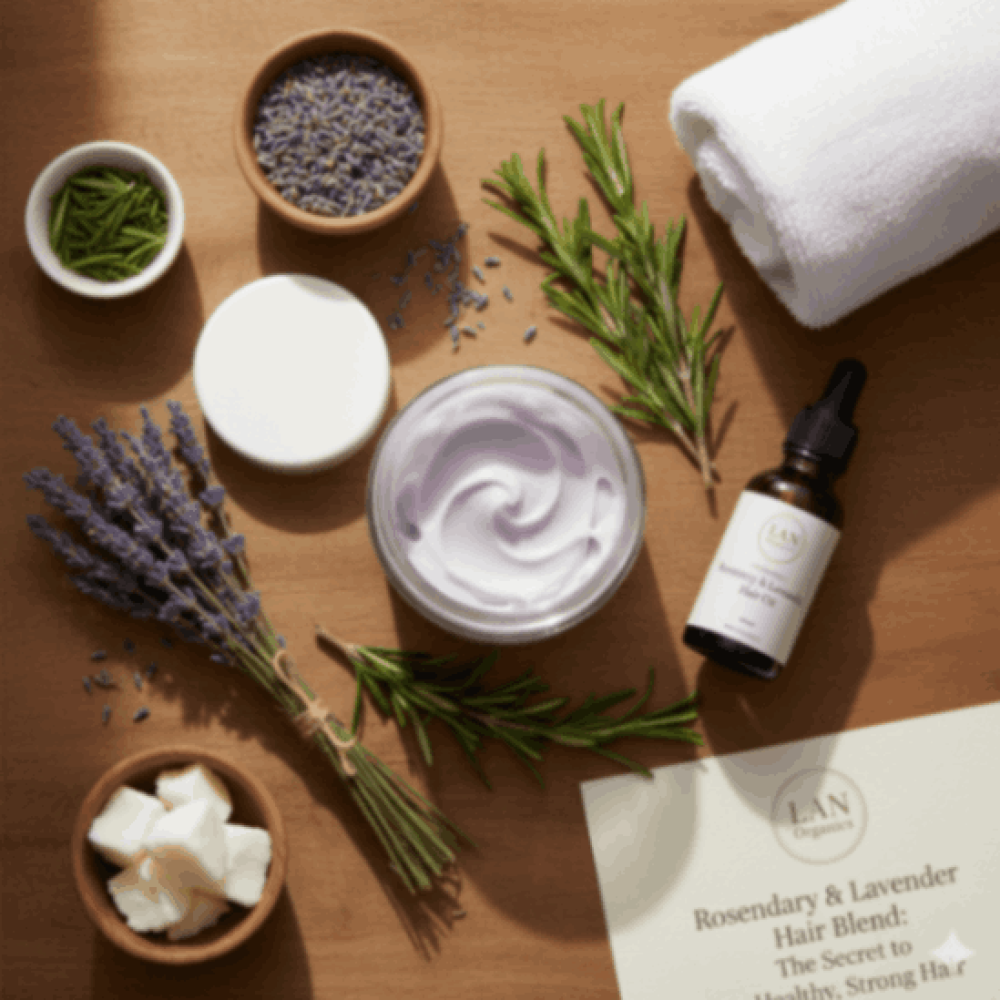 خلطة اكليل الجبل واللافندر للشعر