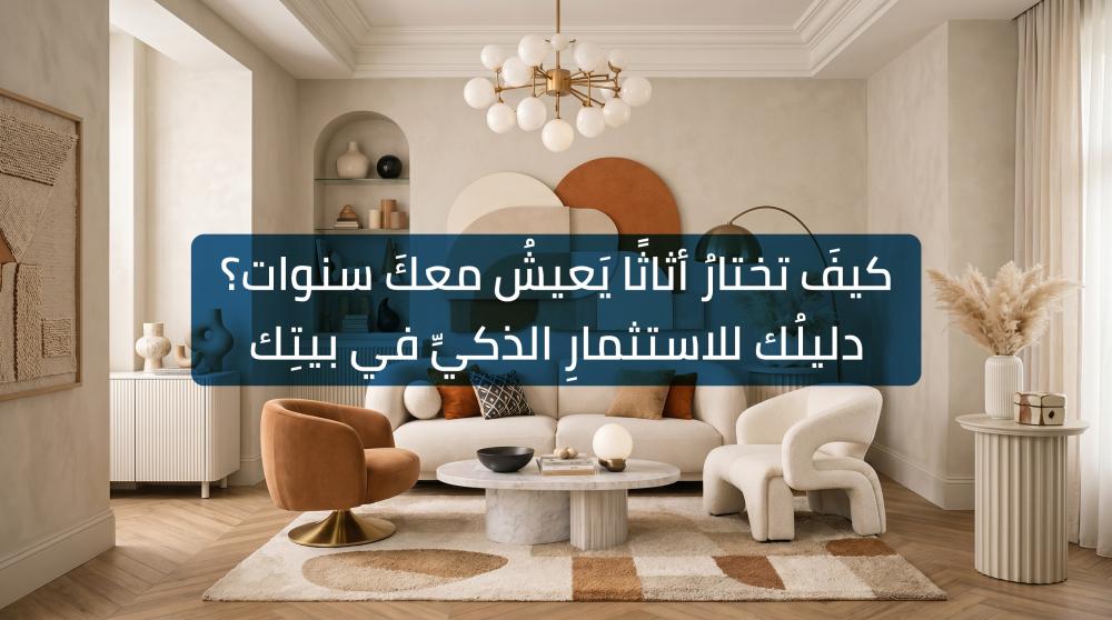 كيفَ تختارُ أثاثًا يَعيشُ معكَ سنوات؟ دليلُك للاستثمارِ الذكيِّ في بيتِك