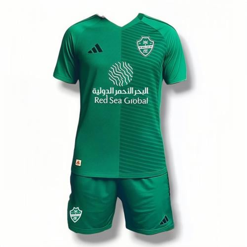 طقم الاهلي السعودي الاخضر الجديد 2025-2026