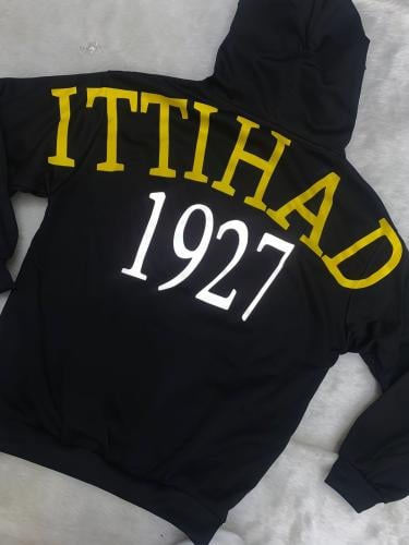 بلوفر الإتحاد طباعة ITTIHAD 1927 بلون الصفر