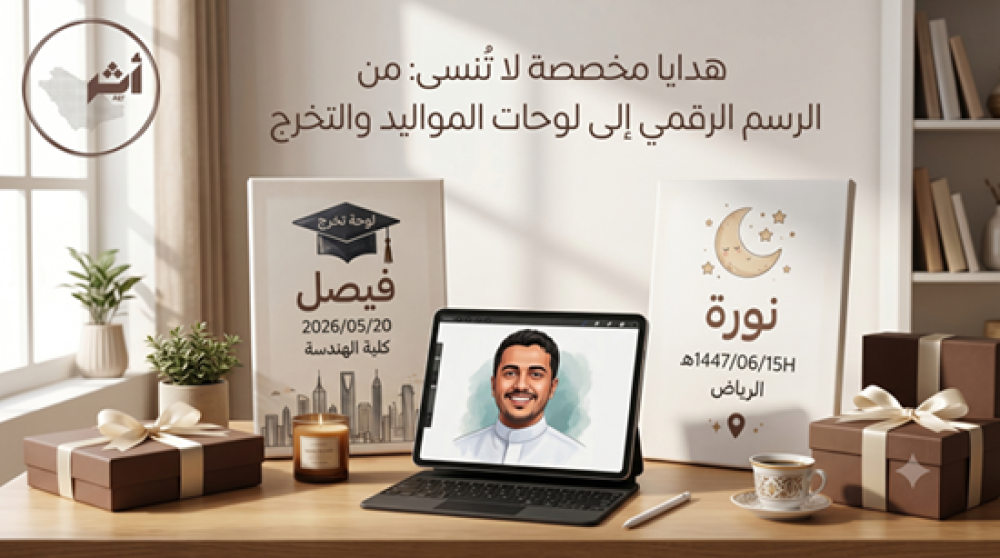 هدايا مخصصة لا تُنسى: من الرسم الرقمي إلى لوحات المواليد والتخرج