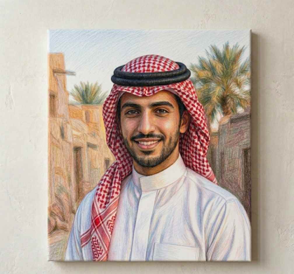 الرسم بالرصاص ملون