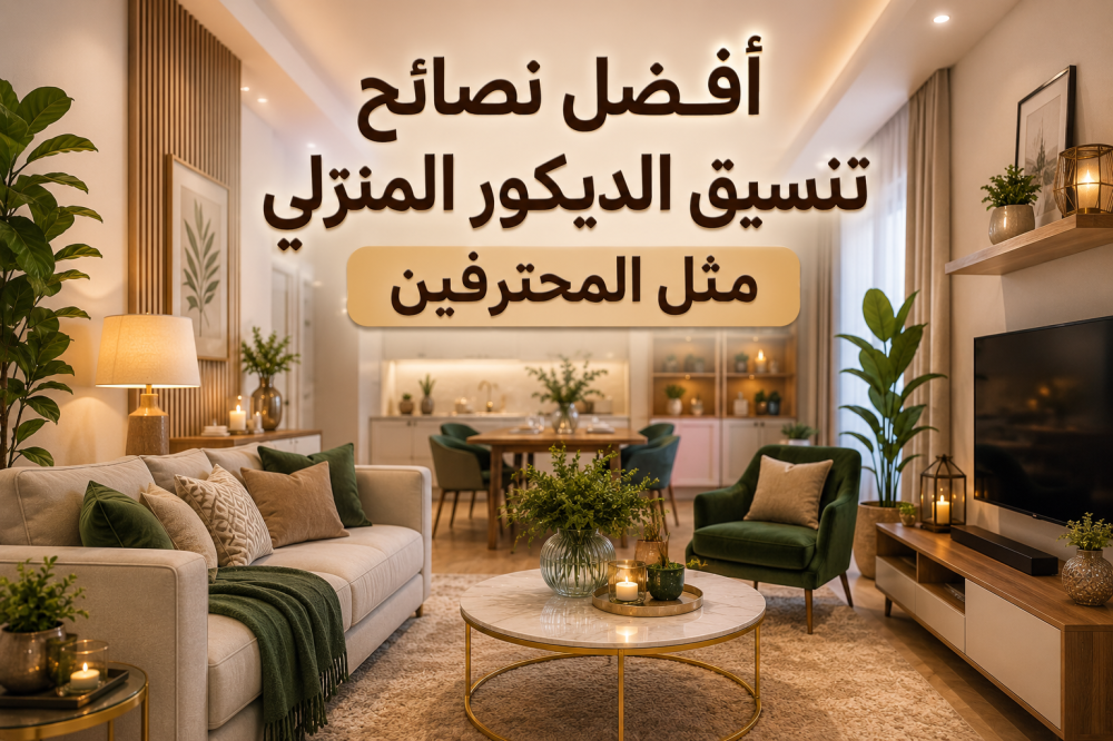 أفضل نصائح تنسيق ديكور المنزلي مثل المحترفين