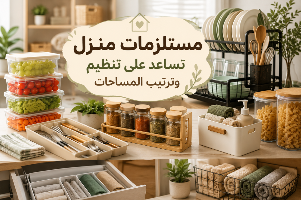 مستلزمات منزل تساعد على تنظيم وترتيب المساحات