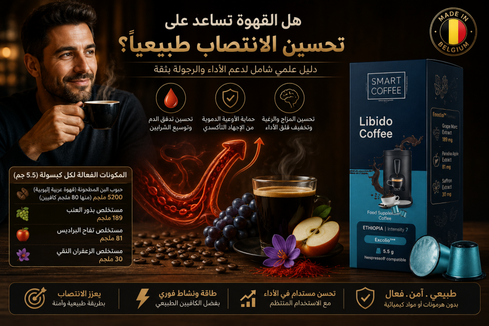 هل القهوة تساعد على تحسين الانتصاب طبيعيًا