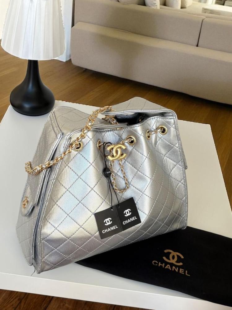 شنطة شانيل كوكو شين - سلفر