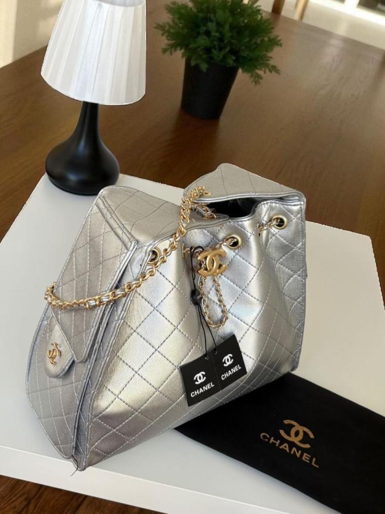 شنطة شانيل كوكو شين - سلفر