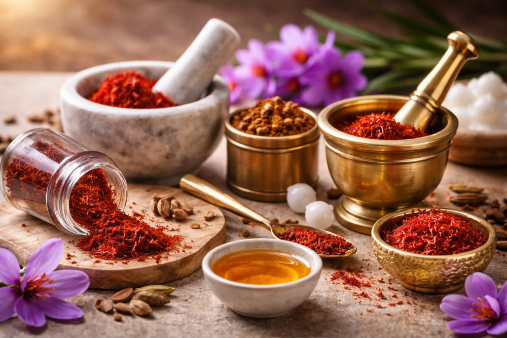 أفضل أدوات طحن الزعفران للحصول على أقوى لون ونكهة