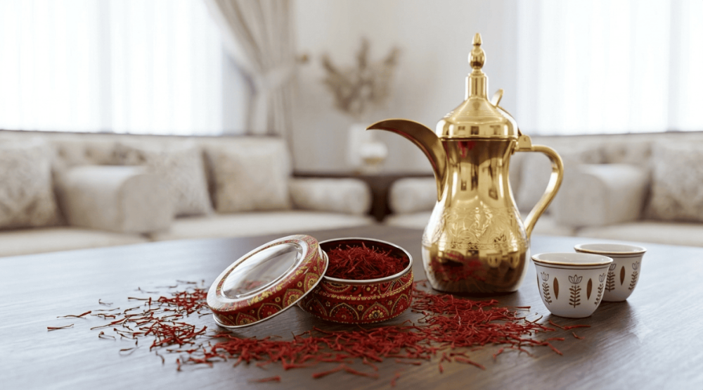 هدايا الزعفران في الضيافة الخليجية: أفكار فاخرة تليق بكل مناسبة