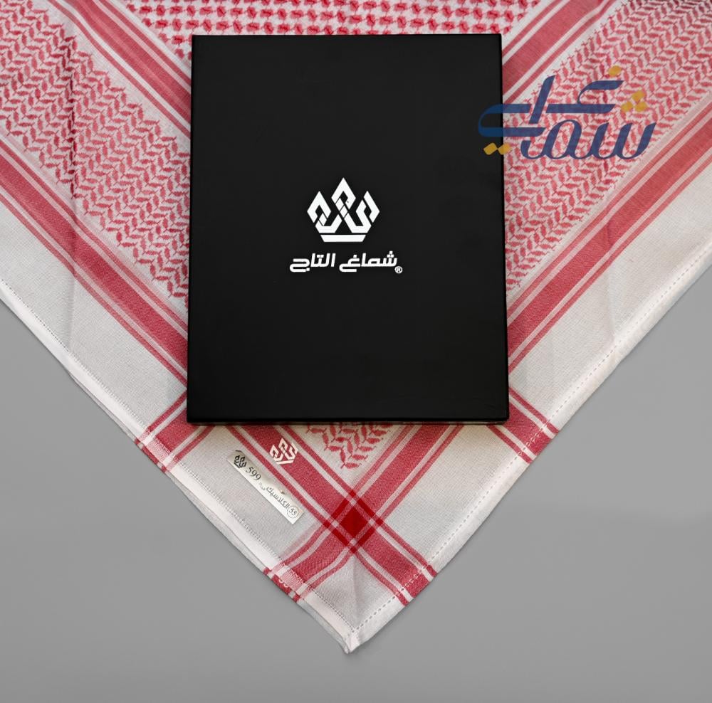 شماغ التاج كلاسيك لايت  احمر 2025
