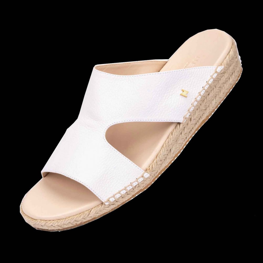 حذاء قرطبة جلد أبيض