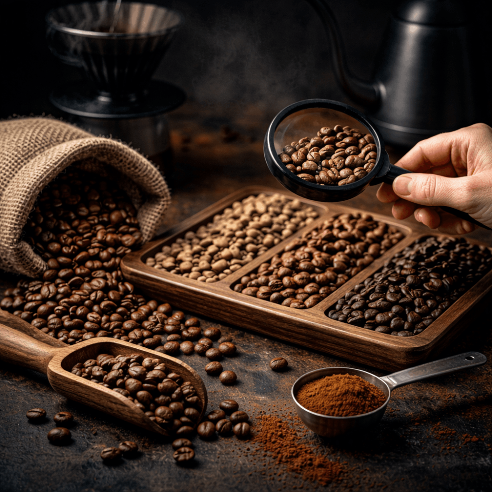 كيف تختار حبوب القهوة المناسبة لـ V60؟ دليل عملي لعشاق الاستخلاص النظيف