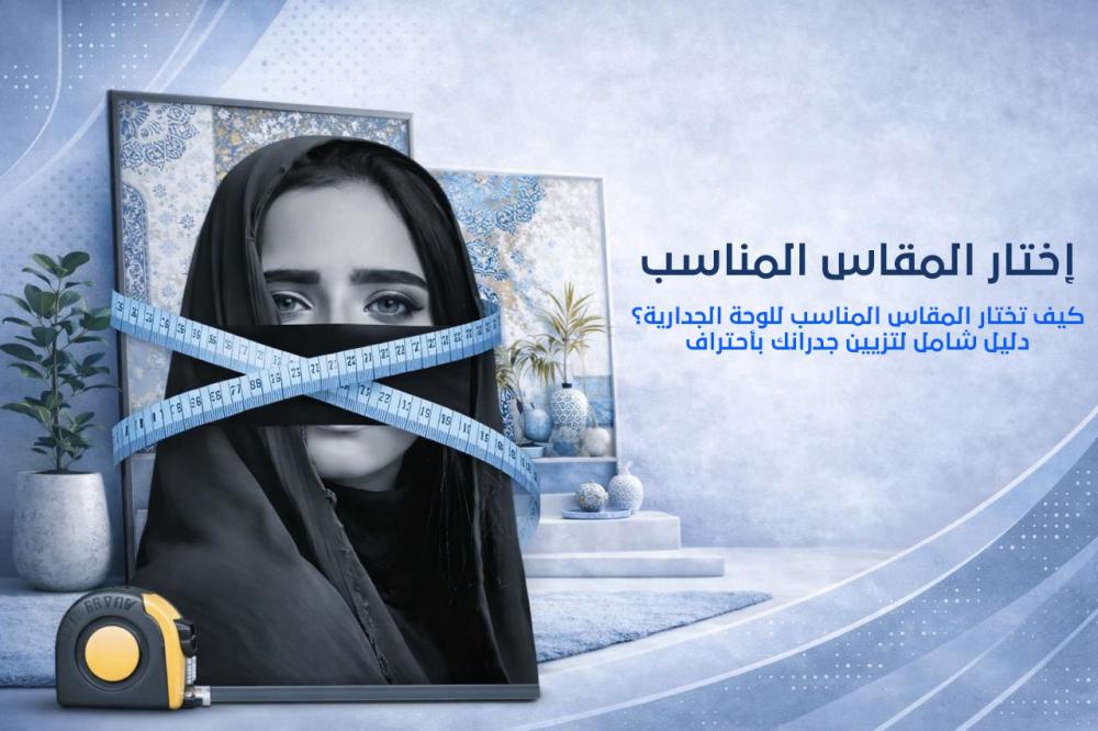 كيف تختار المقاس المناسب للوحة الجدارية؟