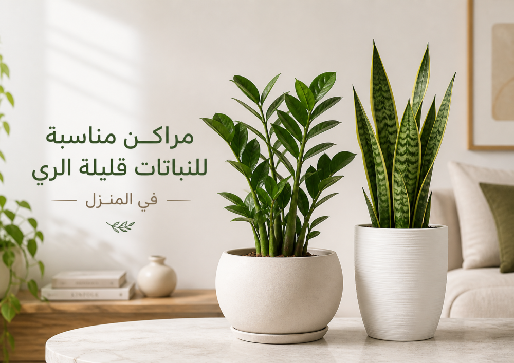 مراكن لنباتات قليلة الري: كيف تختار الأصيص المناسب؟
