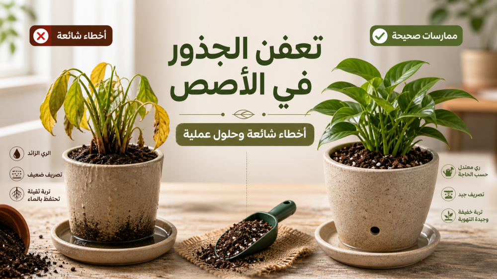 تعفن الجذور في الأصص: أخطاء الزراعة في المراكن