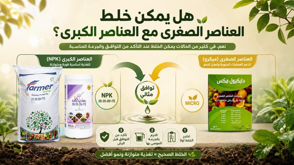 هل يمكن خلط العناصر الصغرى مع العناصر الكبرى