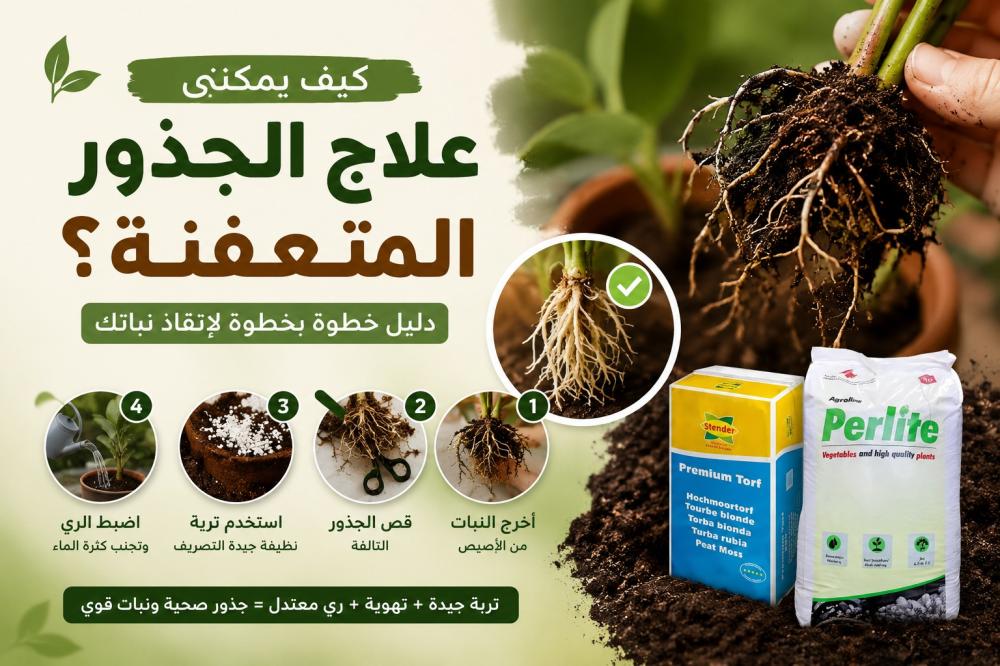 كيف يمكنني علاج الجذور المتعفنة