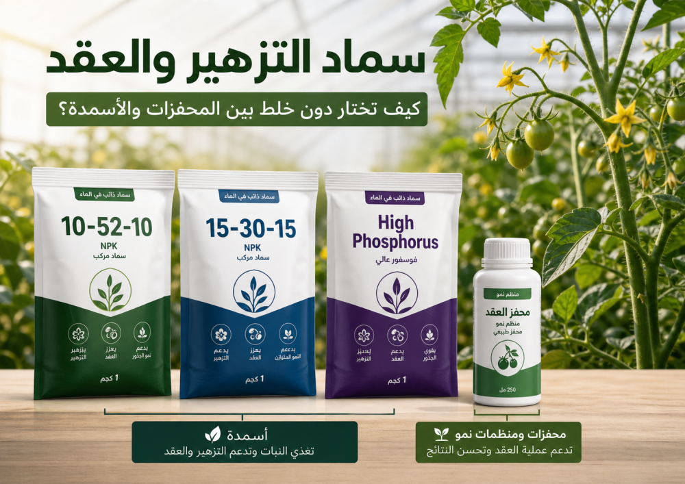 كيف تختار سماد التزهير والعقد للنبات؟