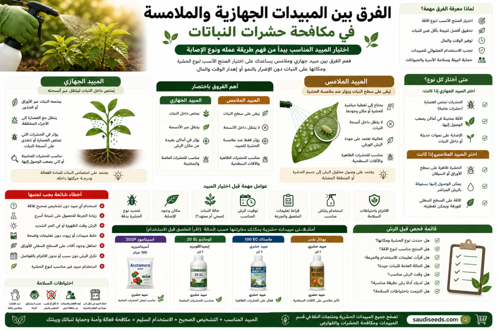 المبيد الجهازي والملامس