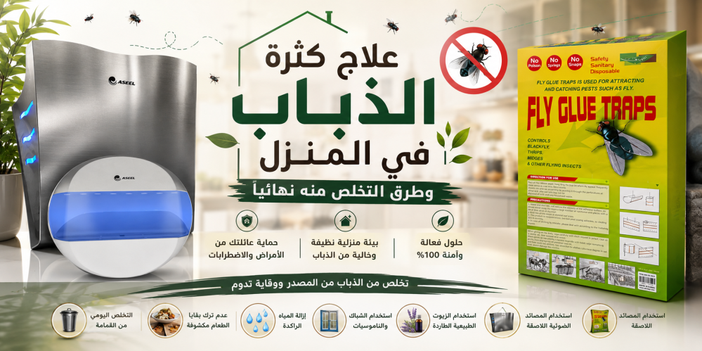ما هو علاج كثرة الذباب في المنزل