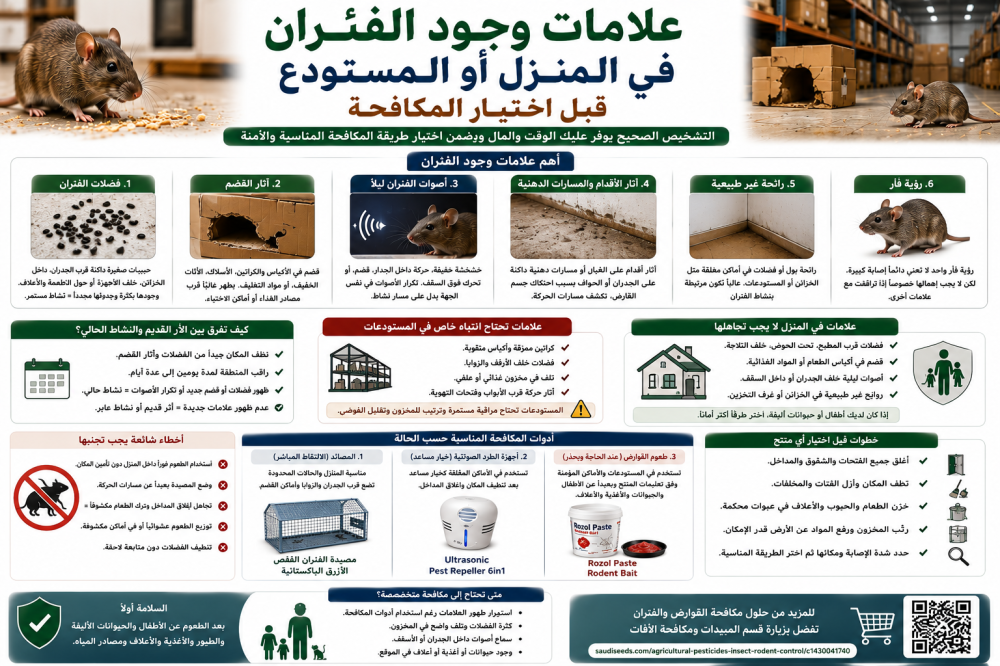 علامات وجود الفئران في المنزل أو المستودع قبل اختيار المكافحة