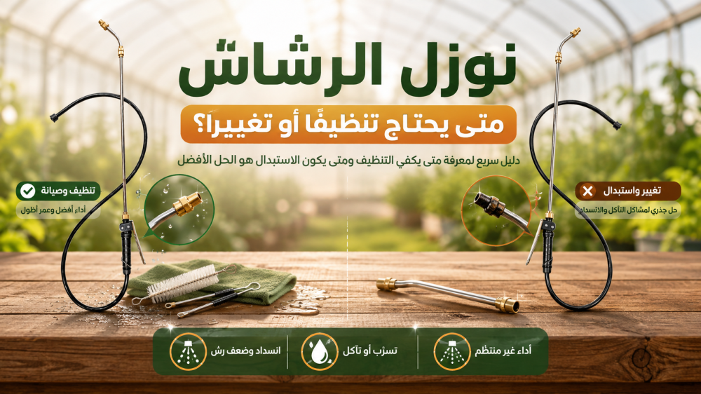 نزل الرشاش: متى يحتاج تنظيفًا أو تغييرًا؟