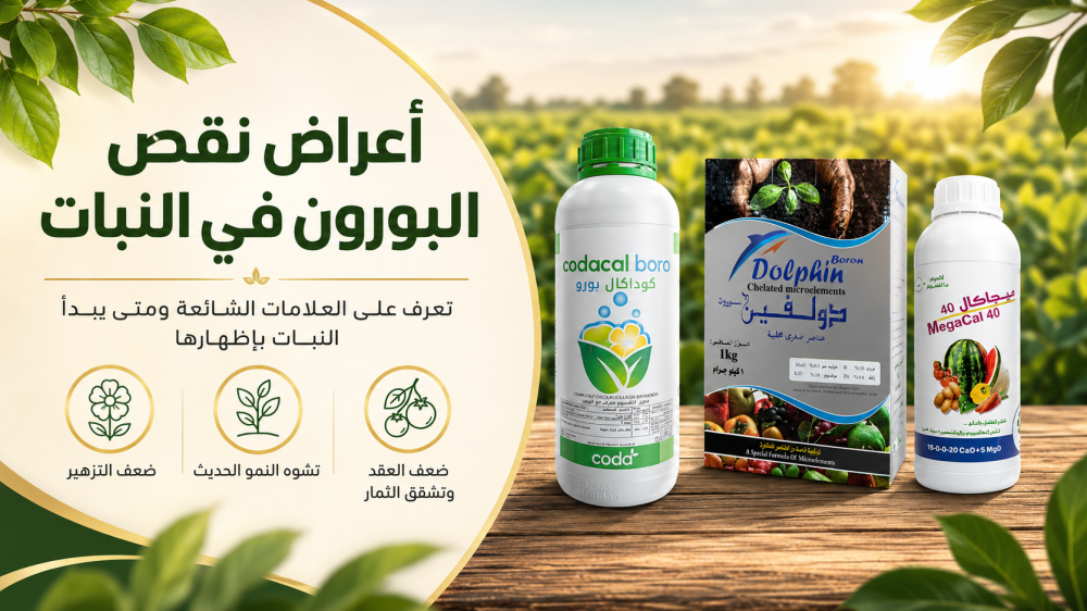 أعراض نقص البورون في النبات وكيف تميزها قبل العلاج