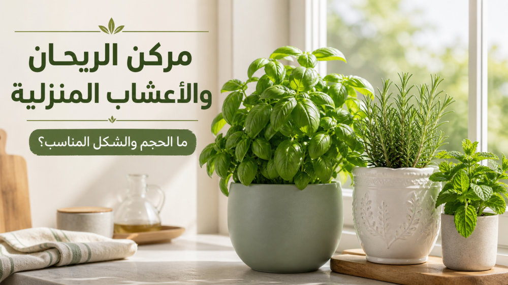 مركن الريحان: ما الحجم والشكل المناسب للأعشاب؟