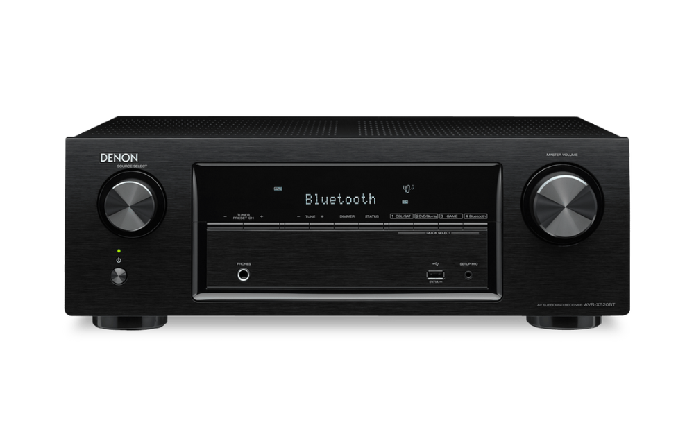 DENON - AVR-X580BT - AV RECEIVER - 8K - 5.2 CHANNELS - 90 WATTS