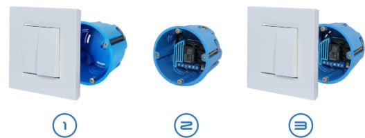 Qubino Flush 1D Relay Smart Control for doors and gates Remotee