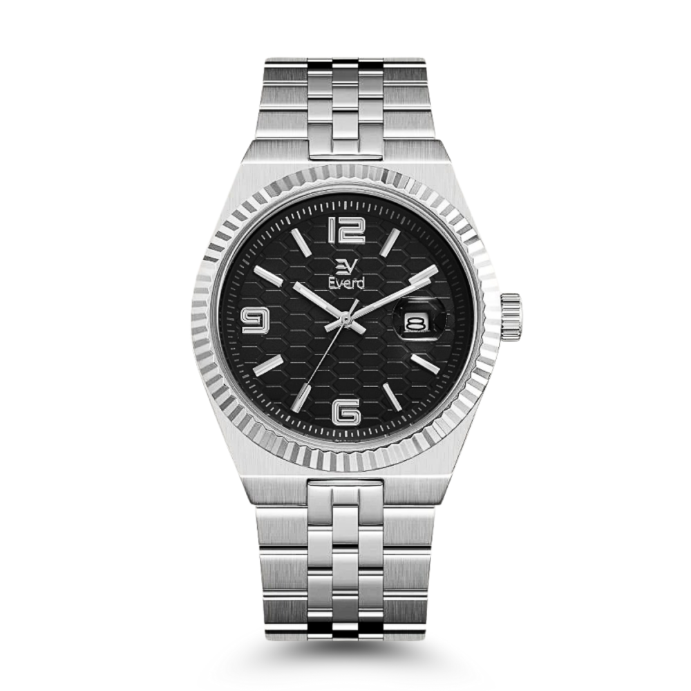 ساعة الفخامة سير ستيل فضي  EM053