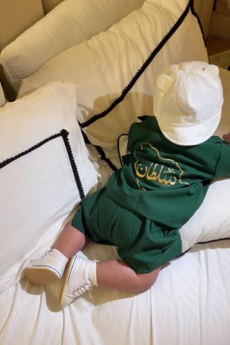 طقم اليوم الوطني للأطفال مواليد