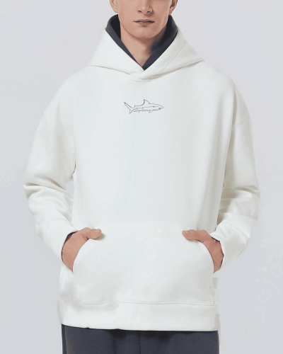 هودي ابيض دبل كاب – توقيع سكوالو