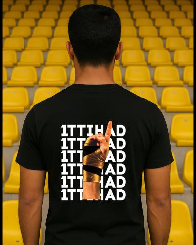 تيشيرت بيسك | يد بنزيما - اتحاد حاد