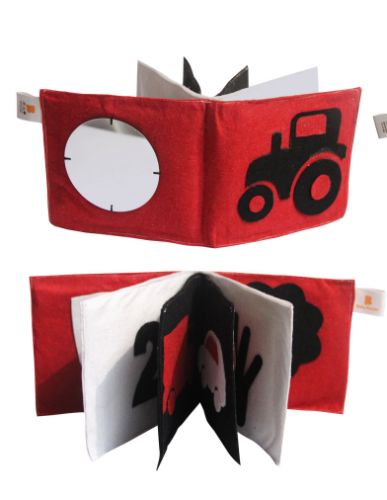 أبيض و أسود و أحمر - كتاب قماش جوخ