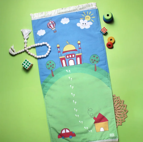 سجادة صلاة للأطفال (بيت و مسجد)