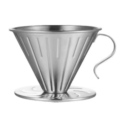 قمع ترشيح ستيل V60 مقاس 02 | SS Coffee Dripper