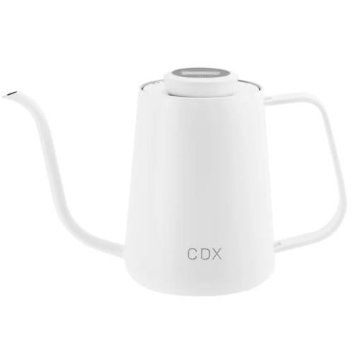 ابريق ترشيح كوديكس بمقياس حرارة رقمي , أبيض | Codex Kettle V2 600ml
