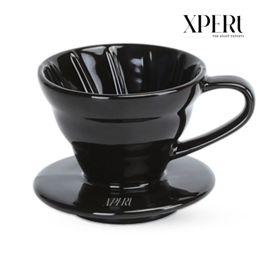 قمع سيراميك اكسبرت V60 مقاس 01 , أسود | XPERt Dripper