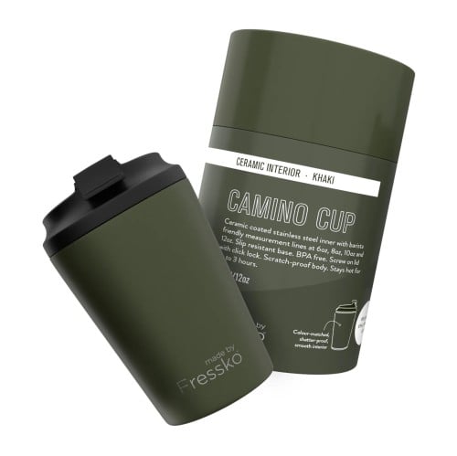كوب فريسكو | Fressko Khaki , Ceramic Interior Cup