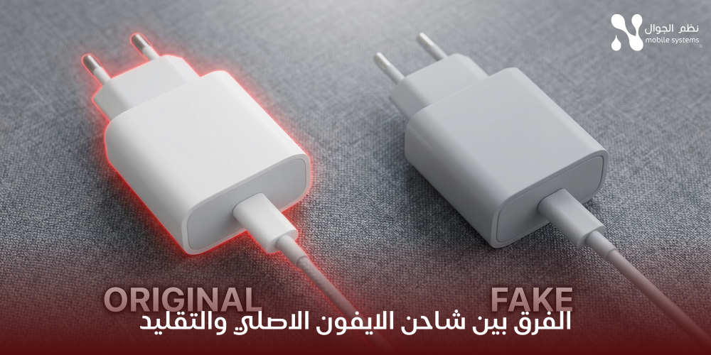 الفرق بين شاحن الايفون الاصلي والتقليد-نظم الجوال