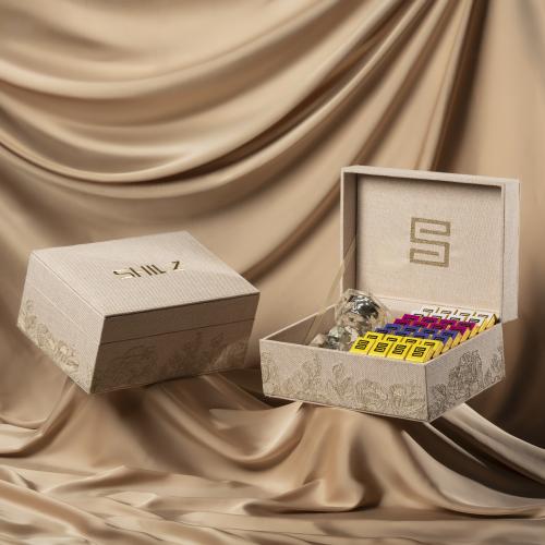 Covered Chocolate Box With Crystal Incense Burner - صندوق شوكولاتة مغلفة مع مبخرة كريستال